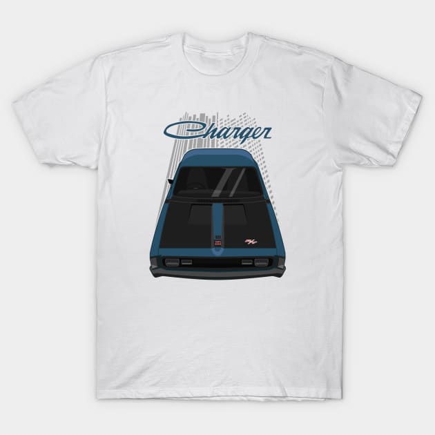 Chrysler VH Valiant Charger RT - Blue T-Shirt by V8social